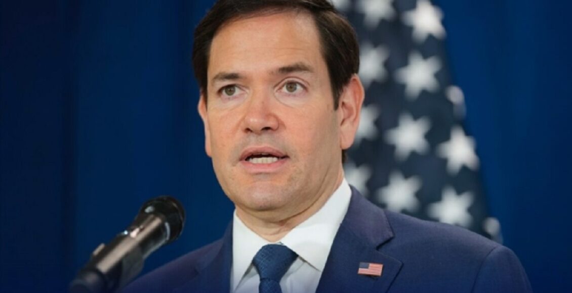 “US Secretary of State Marco Rubio addressing a press briefing in Washington, saying that US-Pakistan relations are not at India’s expense.”