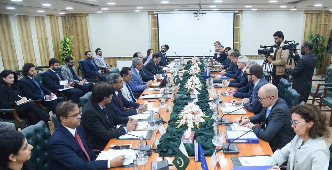 پاکستان نے یورپی یونین کے وفد کے ساتھ ملاقات میں جی ایس پی پلس اور انسانی حقوق کے عزم کا اعادہ کیا