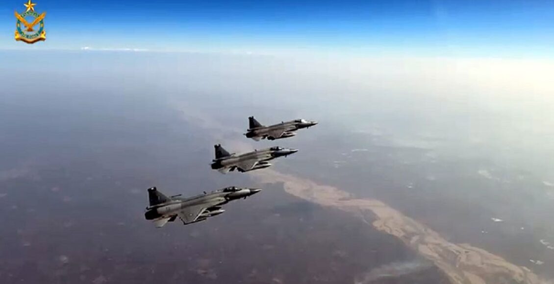 Pakistan Air Force conducting Exercise Golden Eagle with fighter jets, drones and integrated air defence operations