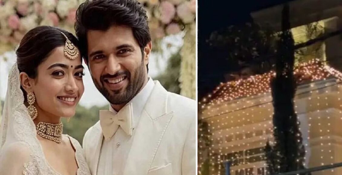 بالی وڈ اداکار وجے دیوراکونڈا اور اداکارہ رشمیکا مندانا کی شادی کی تیاریاں شروع ہوگئیں۔ بھارتی میڈیا کے مطابق وجے دیوراکونڈا اور اداکارہ رشمیکا مندانا کی شادی رواں ماہ کی 26 تاریخ کو ادے پور میں ہوگی۔ شادی کے حوالے سے بتایا جارہا ہے کہ یہ بہت نجی تقریب ہوگی میں صرف جوڑے کے دوست اور قریبی رشتہ دار شامل ہوں گے۔ یہ بھی پڑھیں اداکار وجے دیوراکونڈا کی گاڑی کو حادثہ اداکار وجے دیوراکونڈا اور اداکارہ رشمیکا مندانا نے منگنی کرلی بھارتی میڈیا کا کہنا ہےکہ شادی میں صرف چند دن ہی رہ گئے ہیں اور ایسے میں شادی کی تیاریوں کا سلسلہ زورو شور سے جاری ہے، حیدرآباد میں اداکار کی رہائش گاہ کو بھی سجا دیا گیا ہے۔ واضح رہے کہ وجے اور رشمیکا نے گزشتہ سال 3 اکتوبر کو منگنی کی تھی اور حال ہی میں اداکار کی شادی کا کارڈ بھی منظر عام پر آیا تھا۔