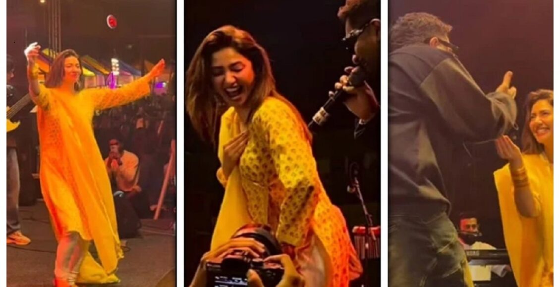 پاکستان کے معروف گلوکار عاصم اظہر کے کانسرٹ میں سپر اسٹار ماہرہ خان کے ڈانس کی ویڈیو سوشل میڈیا پر وائرل ہورہی ہے۔