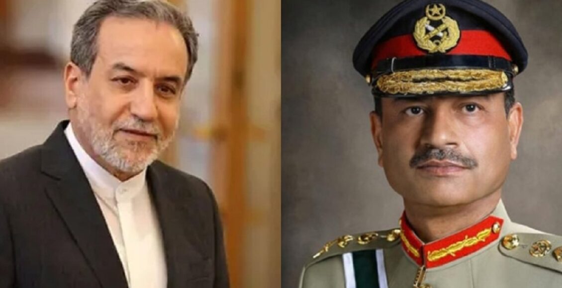 ایرانی وزیر خارجہ عباس عراقچی نے فیلڈ مارشل عاصم منیر سے ٹیلی فونک رابطہ کیا اور جنگ کے خاتمے کے لیے مسلسل اور مؤثر کوششوں پر پاکستان کی تعریف کی۔